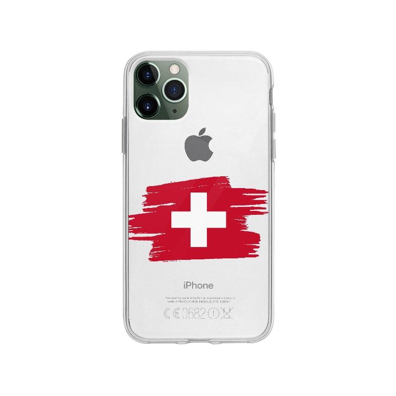 Coque Suisse pour iPhone 11 Pro Max - Coque Wiqeo 10€-15€, Camille H, Drapeau, iPhone 11 Pro Max, Pays, Suisse Wiqeo, Déstockeur de Coques Pour iPhone