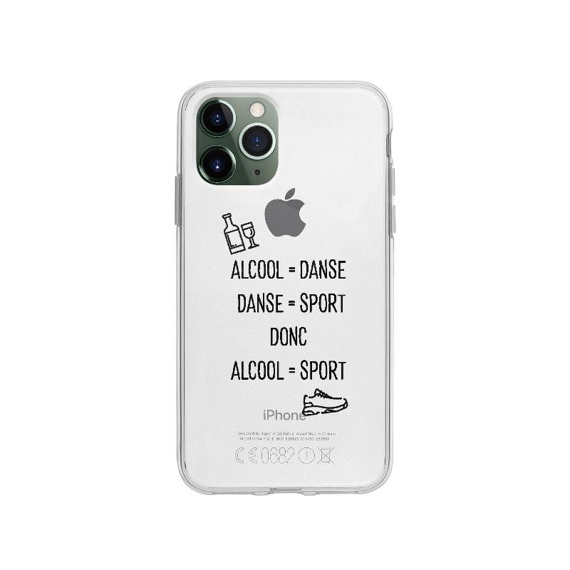 Coque Alcool Danse Sport pour iPhone 11 Pro - Coque Wiqeo 10€-15€, Damien S, Expression, Français, Humour, iPhone 11 Pro Wiqeo, Déstockeur de Coques Pour iPhone