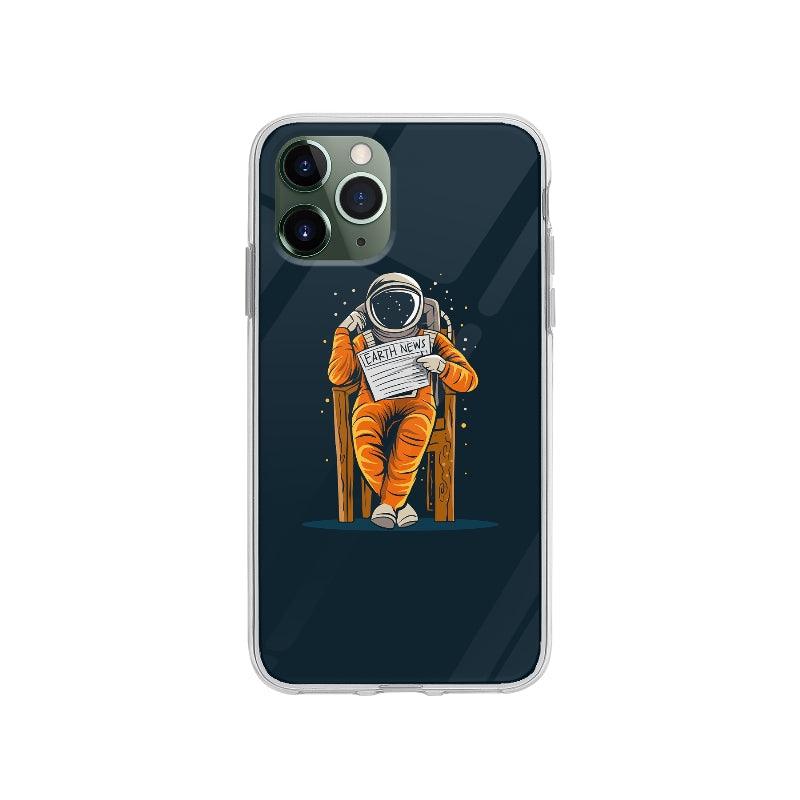 Coque Astronaute Assis pour iPhone 11 Pro - Coque Wiqeo 10€-15€, Illustration, iPhone 11 Pro, Oriane G Wiqeo, Déstockeur de Coques Pour iPhone