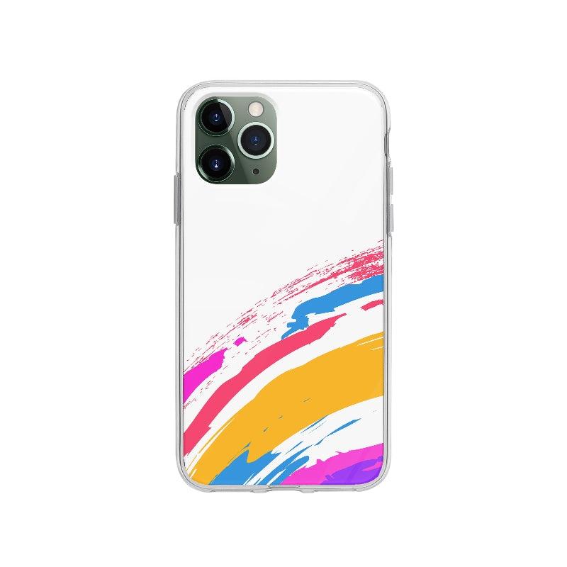 Coque Coups De Peinture Colorés pour iPhone 11 Pro - Coque Wiqeo 10€-15€, Abstrait, Anais G, iPhone 11 Pro Wiqeo, Déstockeur de Coques Pour iPhone