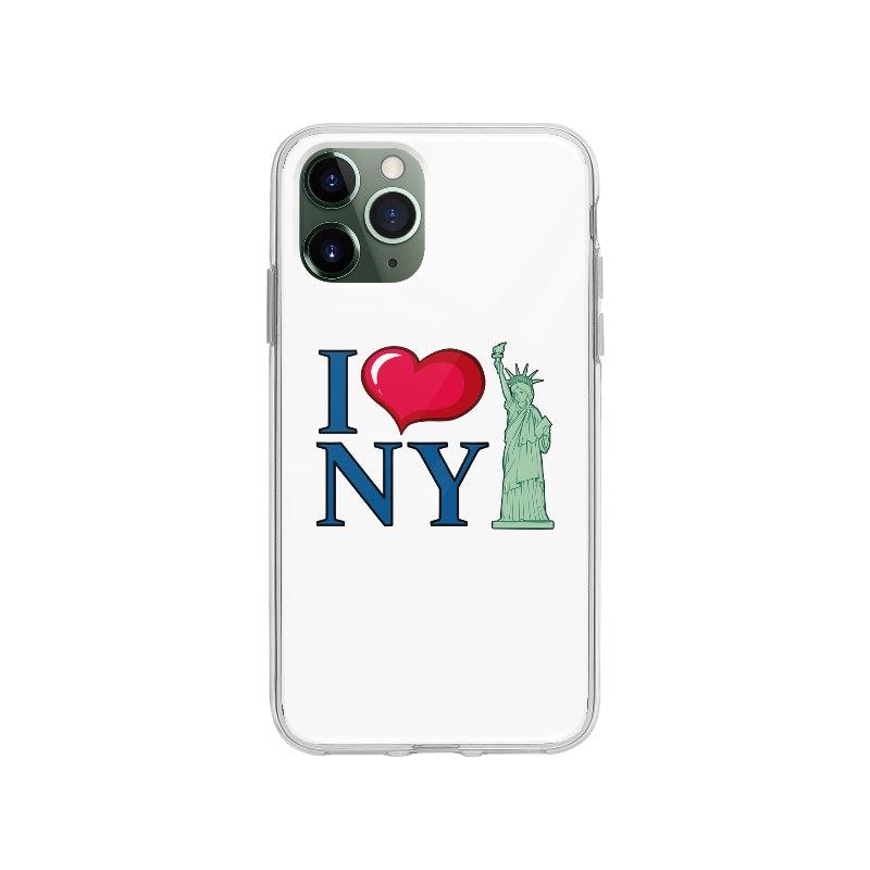 Coque I Love New York pour iPhone 11 Pro - Coque Wiqeo 10€-15€, iPhone 11 Pro, Laure R, Texte, Voyage Wiqeo, Déstockeur de Coques Pour iPhone