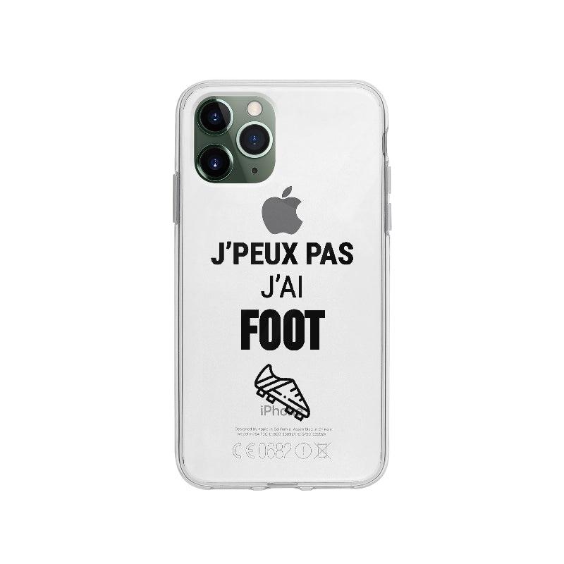 Coque J'peux Pas J'ai Foot pour iPhone 11 Pro - Coque Wiqeo 10€-15€, Drôle, Emmanuel P, Expression, Français, iPhone 11 Pro Wiqeo, Déstockeur de Coques Pour iPhone