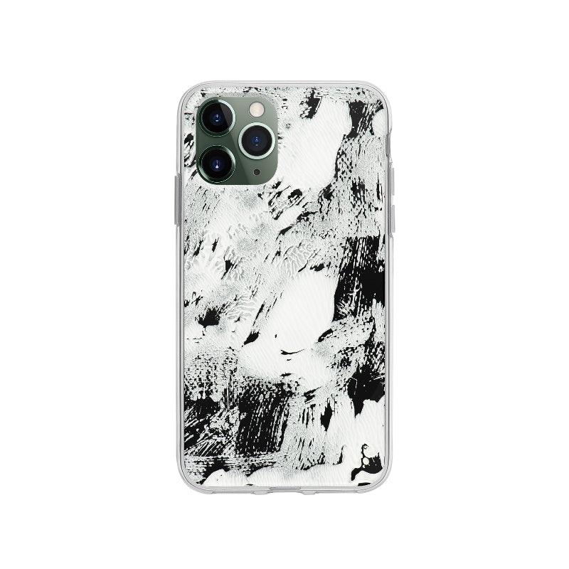 Coque Peinture Blanche Et Noire pour iPhone 11 Pro - Coque Wiqeo 10€-15€, Abstrait, iPhone 11 Pro, Irene S Wiqeo, Déstockeur de Coques Pour iPhone