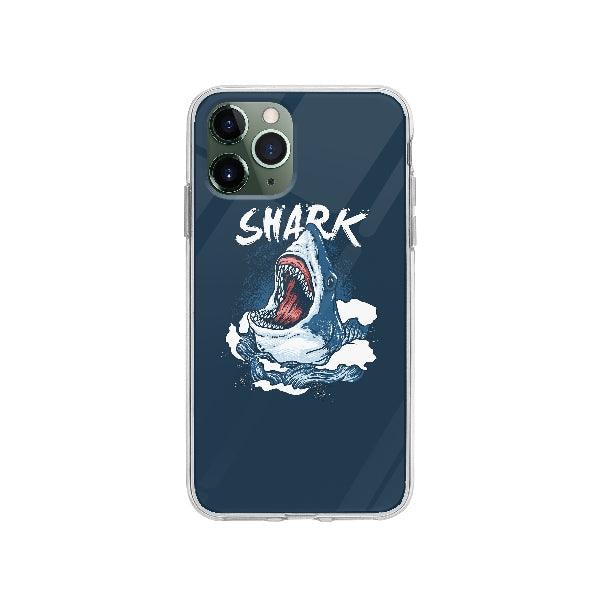 Coque Requin Sauvage pour iPhone 11 Pro - Coque Wiqeo 10€-15€, Animaux, Florian D, Illustration, iPhone 11 Pro Wiqeo, Déstockeur de Coques Pour iPhone
