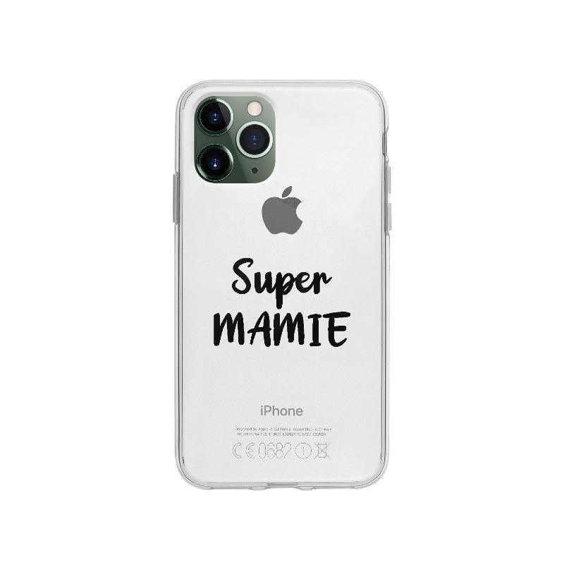Coque Super Mamie pour iPhone 11 Pro - Coque Wiqeo 10€-15€, Amour, Expression, Fierté, Français, iPhone 11 Pro, Julie M, Tempérament Wiqeo, Déstockeur de Coques Pour iPhone
