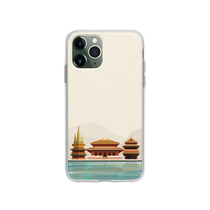 Coque Temple Jing An pour iPhone 11 Pro - Coque Wiqeo 10€-15€, Agathe V, Illustration, iPhone 11 Pro, Paysage, Voyage Wiqeo, Déstockeur de Coques Pour iPhone