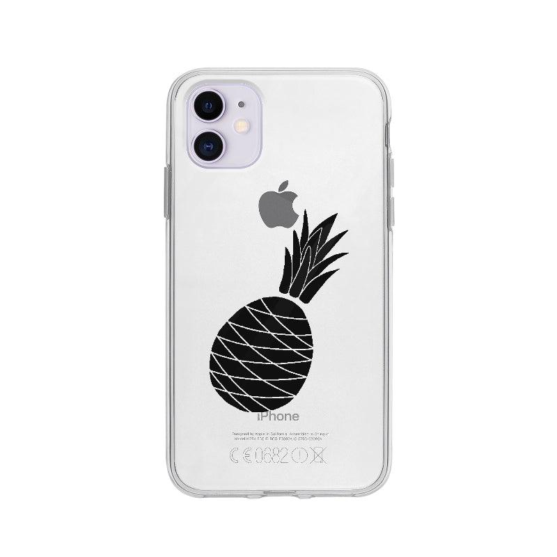 Coque Ananas pour iPhone 11 - Coque Wiqeo 10€-15€, Ananas, Damien S, Fruit, iPhone 11 Wiqeo, Déstockeur de Coques Pour iPhone