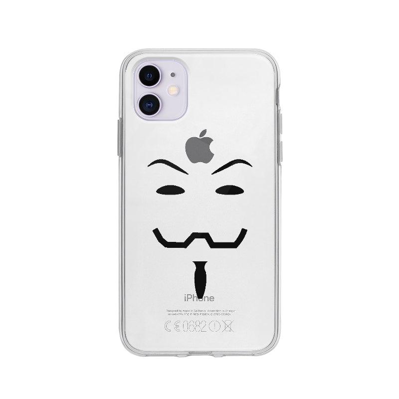 Coque Anonymous pour iPhone 11 - Coque Wiqeo 10€-15€, Français, Groupe, iPhone 11, Irene S, Masque, Mouvement, Tempérament Wiqeo, Déstockeur de Coques Pour iPhone
