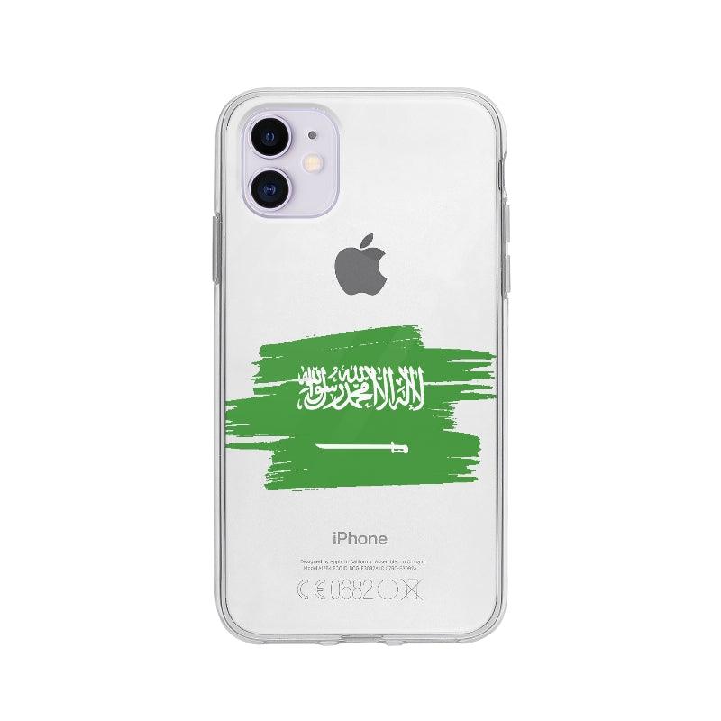 Coque Arabie Saoudite pour iPhone 11 - Coque Wiqeo 10€-15€, Arabie, Bastien M, Drapeau, iPhone 11, Pays, Saoudite Wiqeo, Déstockeur de Coques Pour iPhone