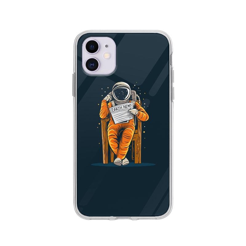 Coque Astronaute Assis pour iPhone 11 - Coque Wiqeo 10€-15€, Illustration, iPhone 11, Oriane G Wiqeo, Déstockeur de Coques Pour iPhone