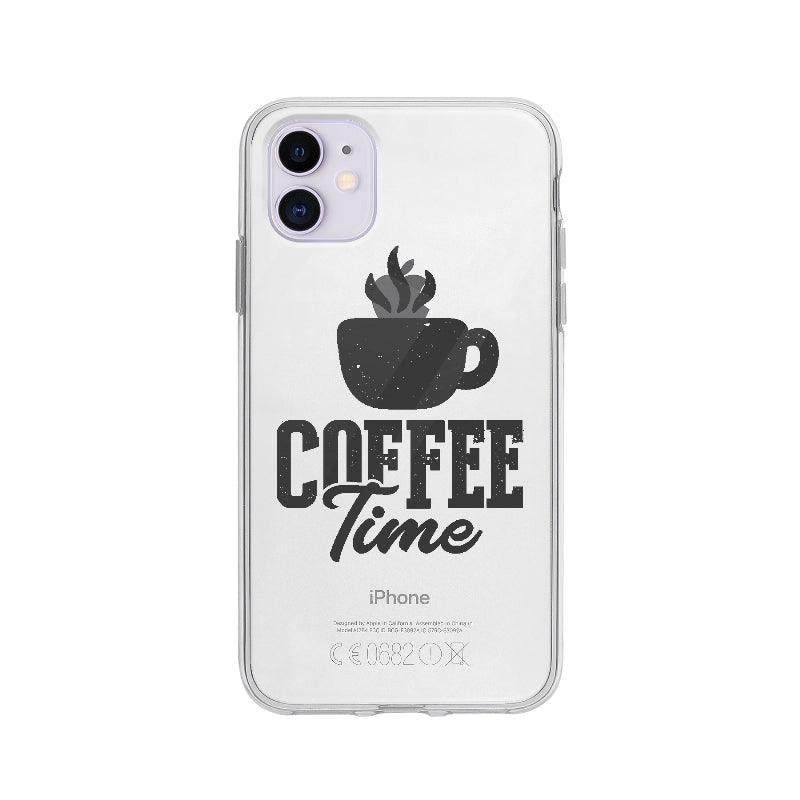 Coque Coffee Time pour iPhone 11 - Coque Wiqeo 10€-15€, Amelie Q, Anglais, Citation, Expression, iPhone 11, Quote Wiqeo, Déstockeur de Coques Pour iPhone