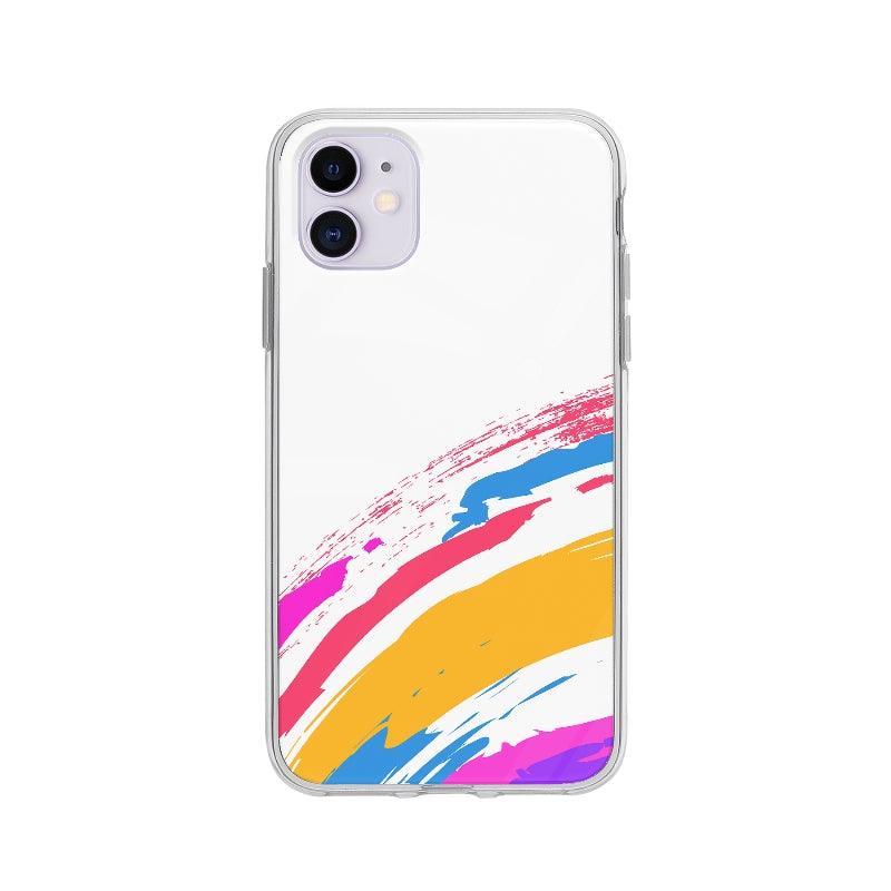 Coque Coups De Peinture Colorés pour iPhone 11 - Coque Wiqeo 10€-15€, Abstrait, Anais G, iPhone 11 Wiqeo, Déstockeur de Coques Pour iPhone