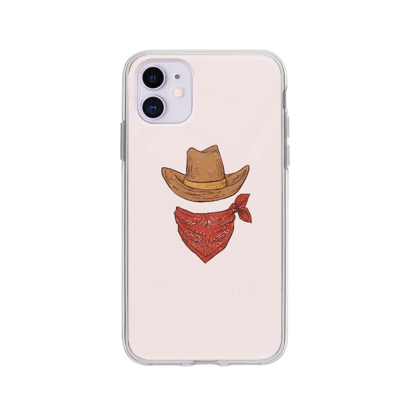 Coque Echarpe Et Chapeau De Cowboy pour iPhone 11 - Coque Wiqeo 10€-15€, Alexis G, Illustration, iPhone 11 Wiqeo, Déstockeur de Coques Pour iPhone
