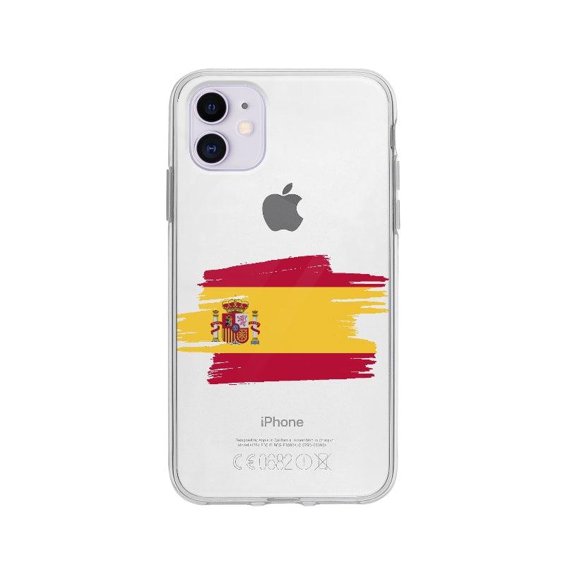 Coque Espagne pour iPhone 11 - Coque Wiqeo 10€-15€, Chantal W, Drapeau, Espagne, iPhone 11, Pays Wiqeo, Déstockeur de Coques Pour iPhone