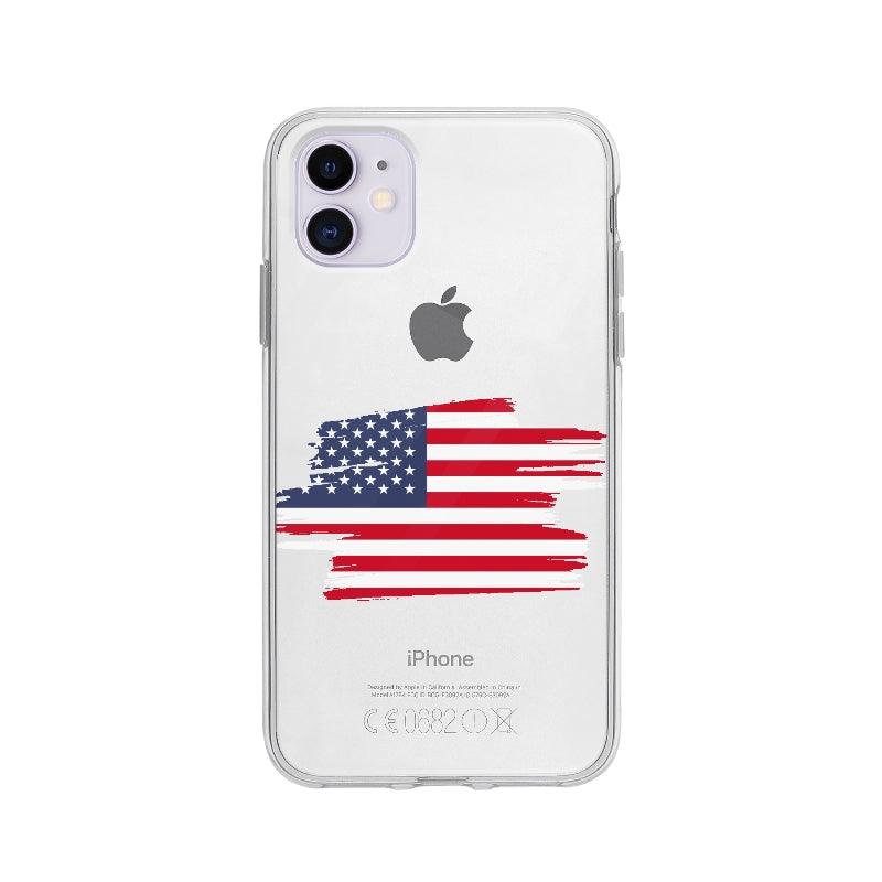 Coque Etats Unis pour iPhone 11 - Coque Wiqeo 10€-15€, Drapeau, Etats, iPhone 11, Laure R, Pays, Unis Wiqeo, Déstockeur de Coques Pour iPhone