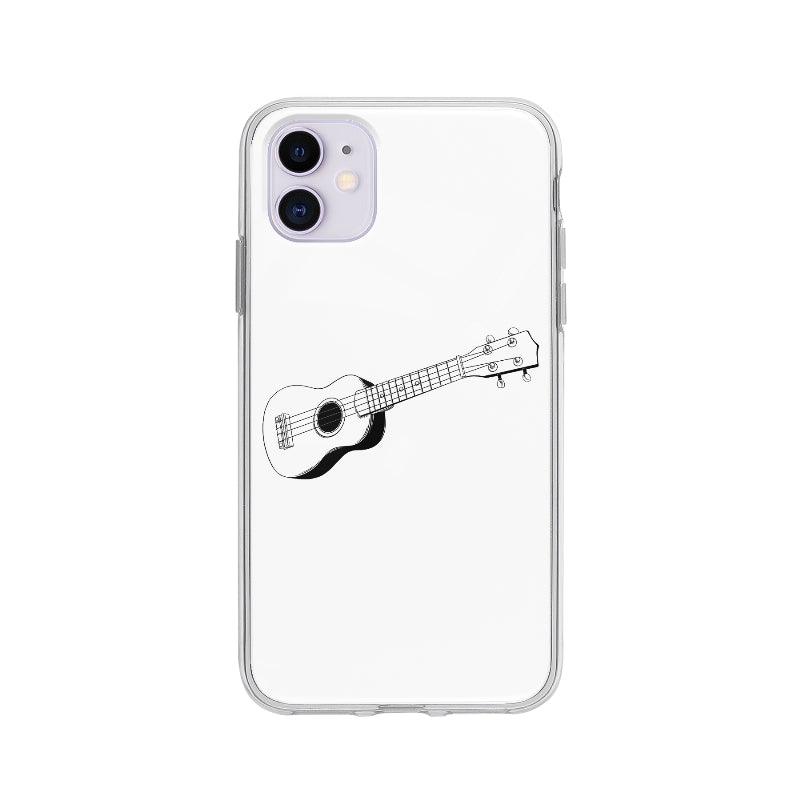 Coque Guitare Ukulélé pour iPhone 11 - Coque Wiqeo 10€-15€, Catherine K, Illustration, iPhone 11 Wiqeo, Déstockeur de Coques Pour iPhone