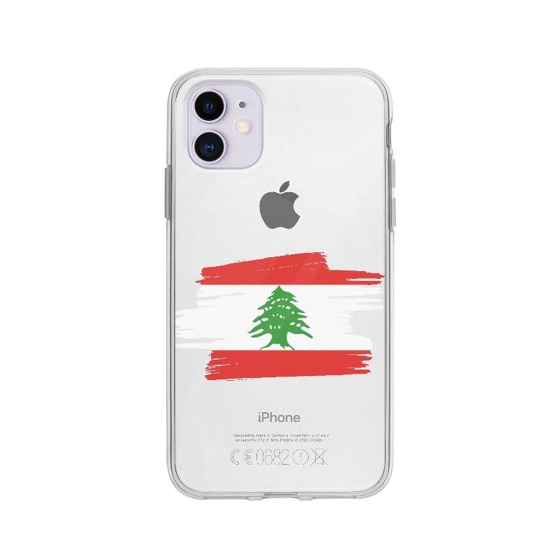 Coque Liban pour iPhone 11 - Coque Wiqeo 10€-15€, Alais B, Drapeau, iPhone 11, Liban, Pays Wiqeo, Déstockeur de Coques Pour iPhone