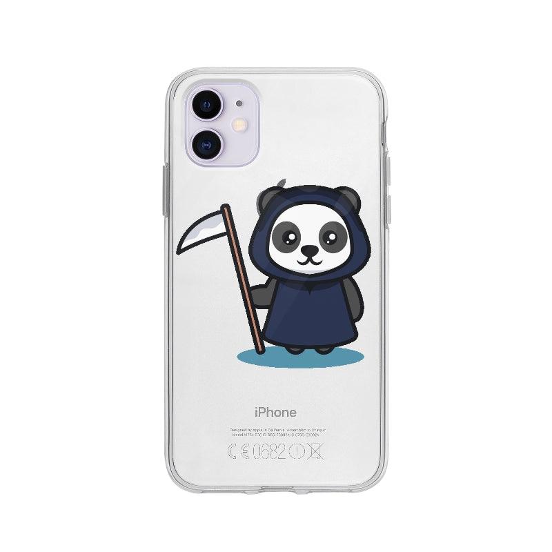 Coque Panda Déguisé En Faucheur pour iPhone 11 - Coque Wiqeo 10€-15€, Axel L, Déguisé, Faucheur, Halloween, iPhone 11, Panda Wiqeo, Déstockeur de Coques Pour iPhone
