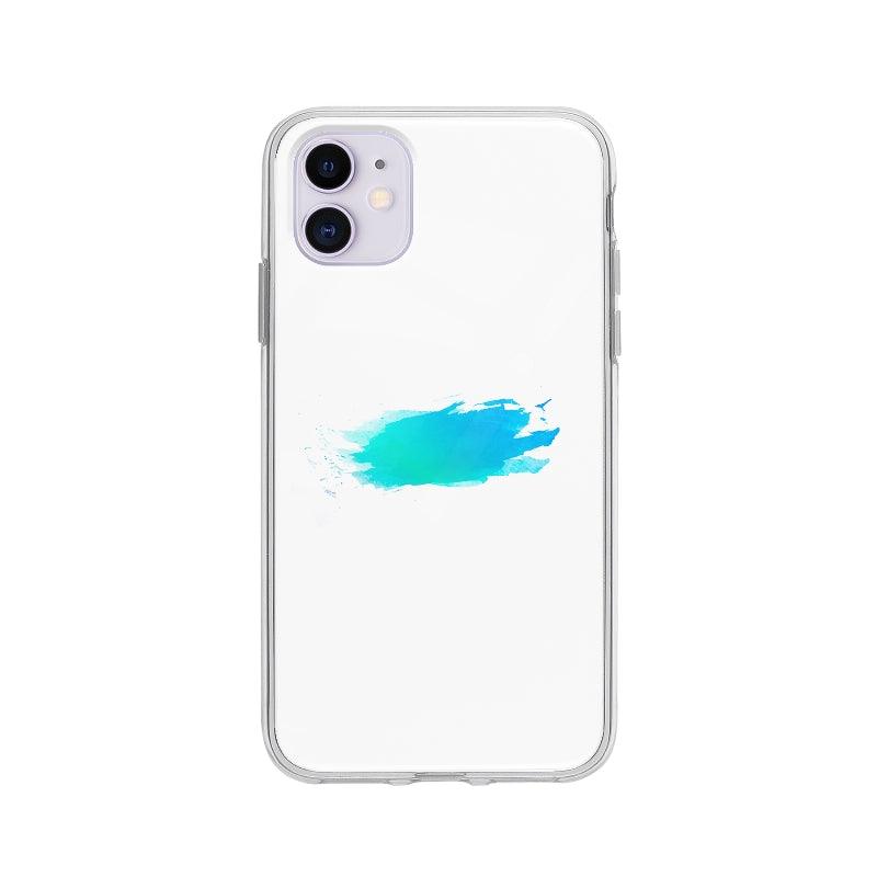 Coque Peinture Bleue pour iPhone 11 - Coque Wiqeo 10€-15€, Abstrait, iPhone 11, Nadine P Wiqeo, Déstockeur de Coques Pour iPhone