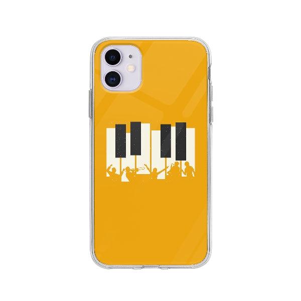 Coque Piano Jazz pour iPhone 11 - Coque Wiqeo 10€-15€, Claudine M, Illustration, iPhone 11 Wiqeo, Déstockeur de Coques Pour iPhone