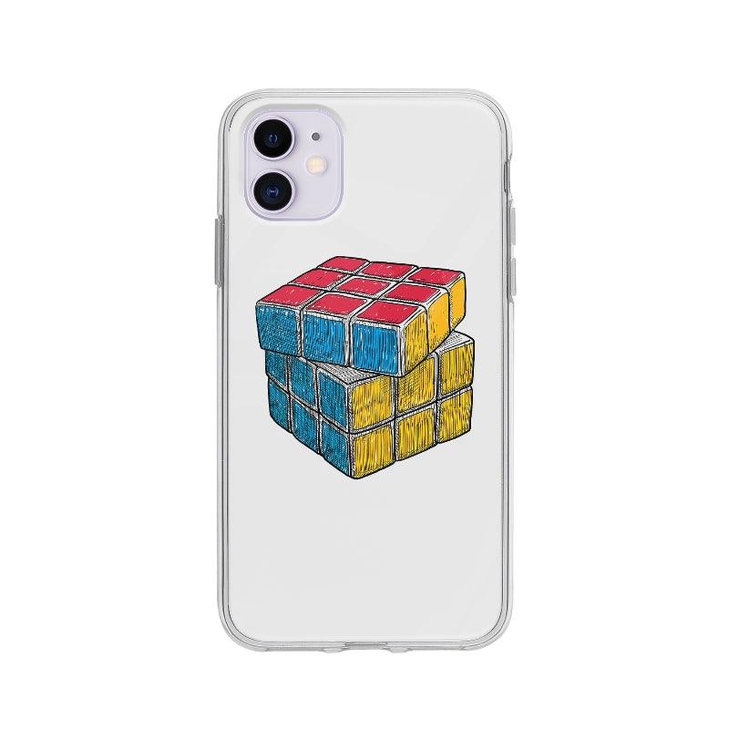 Coque Rubik's Cube pour iPhone 11 - Coque Wiqeo 10€-15€, Illustration, iPhone 11, Lydie T Wiqeo, Déstockeur de Coques Pour iPhone