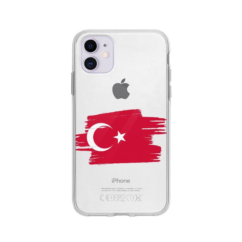 Coque Turquie pour iPhone 11 - Coque Wiqeo 10€-15€, Camille B, Drapeau, iPhone 11, Pays, Turquie Wiqeo, Déstockeur de Coques Pour iPhone