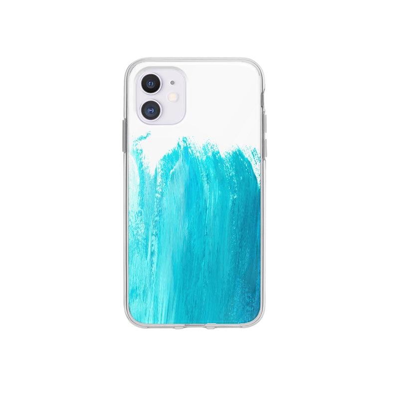 Coque Peinture Bleue Sarcelle pour iPhone 12 Max - Coque Wiqeo 10€-15€, Abstrait, Gabriel N, iPhone 12 Max Wiqeo, Déstockeur de Coques Pour iPhone