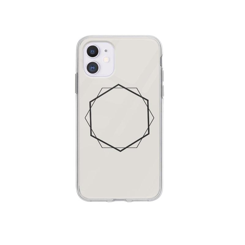 Coque Hexagones pour iPhone 12 Mini - Coque Wiqeo 10€-15€, Abstrait, Géométrie, iPhone 12 Mini, Justine K Wiqeo, Déstockeur de Coques Pour iPhone