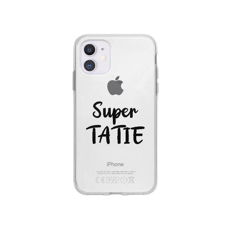 Coque Super Tatie pour iPhone 12 Mini - Coque Wiqeo 10€-15€, Amour, Clara Z, Expression, Fierté, Français, iPhone 12 Mini, Tempérament Wiqeo, Déstockeur de Coques Pour iPhone