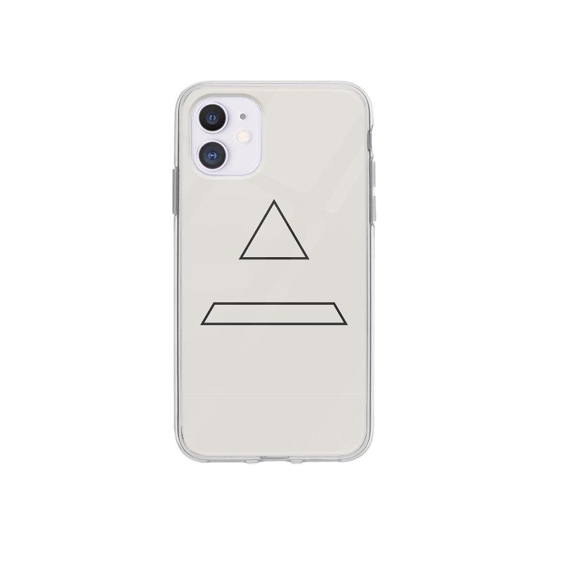 Coque Triangle Minimaliste pour iPhone 12 Mini - Coque Wiqeo 10€-15€, Abstrait, Géométrie, Hector P, iPhone 12 Mini Wiqeo, Déstockeur de Coques Pour iPhone