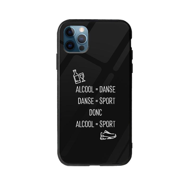 Coque Alcool Danse Sport pour iPhone 12 Pro Max - Coque Wiqeo 10€-15€, Damien S, Expression, Français, Humour, iPhone 12 Pro Max Wiqeo, Déstockeur de Coques Pour iPhone