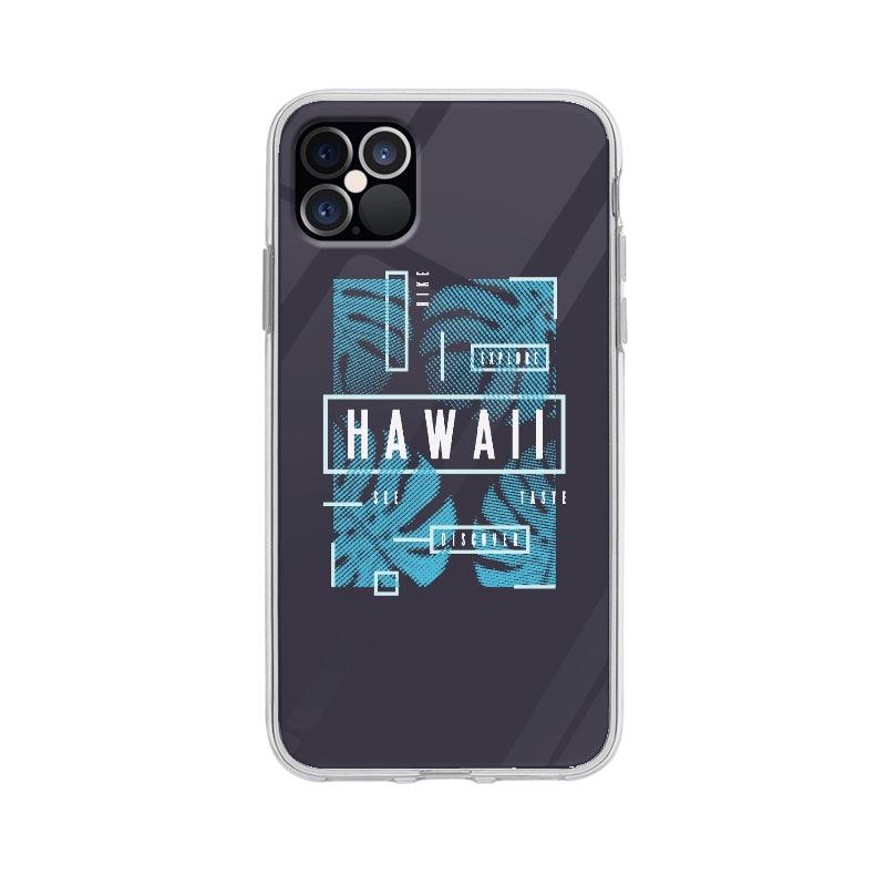 Coque Affiche Hawaii pour iPhone 12 Pro Max - Coque Wiqeo 10€-15€, Feuilles, iPhone 12 Pro Max, Nadine P, Texte, Voyage Wiqeo, Déstockeur de Coques Pour iPhone