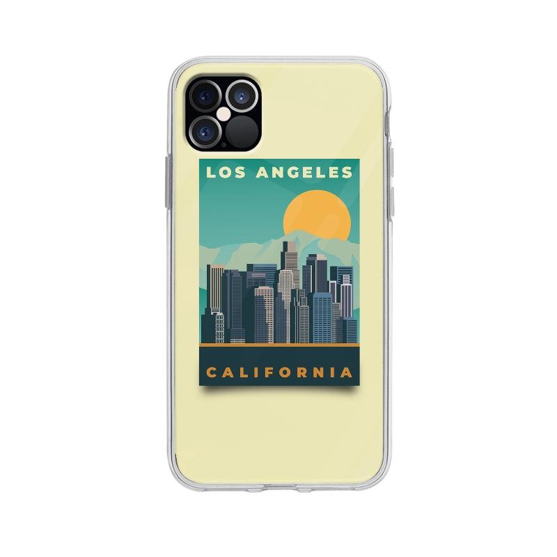 Coque Affiche Los Angeles pour iPhone 12 Pro Max - Coque Wiqeo 10€-15€, Bastien M, Illustration, iPhone 12 Pro Max, Voyage Wiqeo, Déstockeur de Coques Pour iPhone