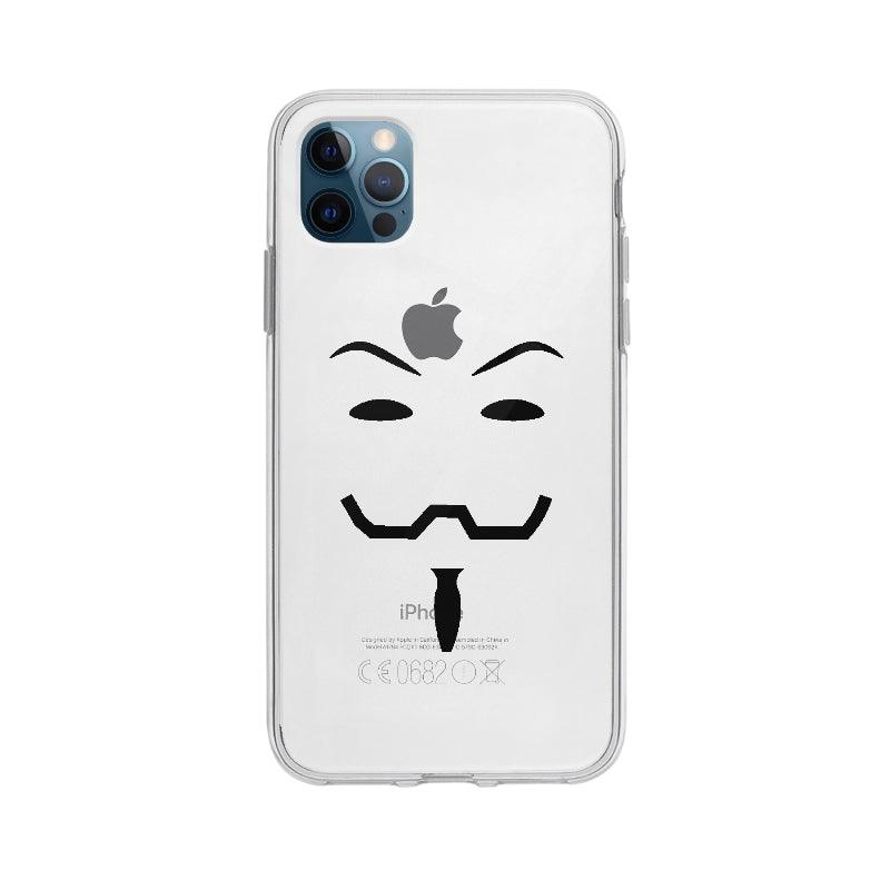 Coque Anonymous pour iPhone 12 Pro Max - Coque Wiqeo 10€-15€, Français, Groupe, iPhone 12 Pro Max, Irene S, Masque, Mouvement, Tempérament Wiqeo, Déstockeur de Coques Pour iPhone