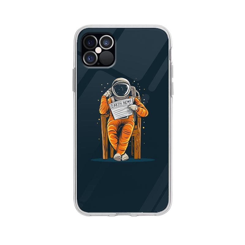 Coque Astronaute Assis pour iPhone 12 Pro Max - Coque Wiqeo 10€-15€, Illustration, iPhone 12 Pro Max, Oriane G Wiqeo, Déstockeur de Coques Pour iPhone