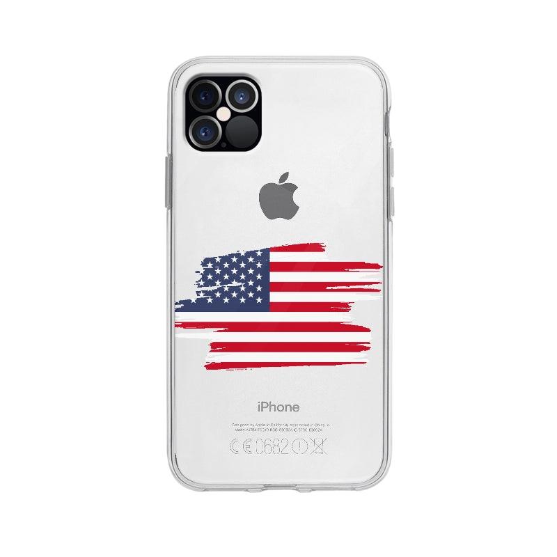 Coque Etats Unis pour iPhone 12 Pro Max - Coque Wiqeo 10€-15€, Drapeau, Etats, iPhone 12 Pro Max, Laure R, Pays, Unis Wiqeo, Déstockeur de Coques Pour iPhone