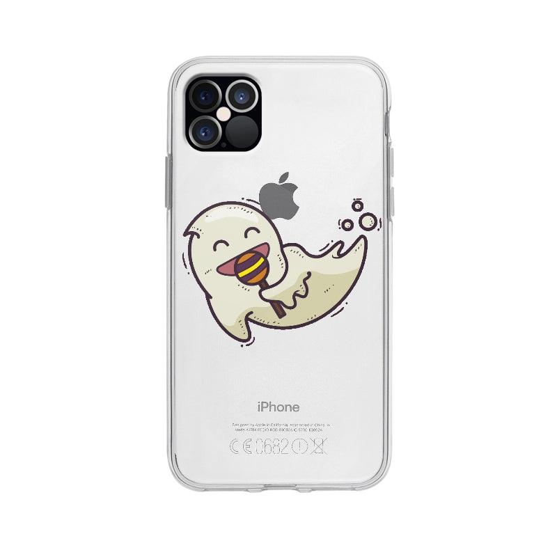 Coque Fantôme Souriant pour iPhone 12 Pro Max - Coque Wiqeo 10€-15€, Denis H, Fantôme, Halloween, iPhone 12 Pro Max Wiqeo, Déstockeur de Coques Pour iPhone