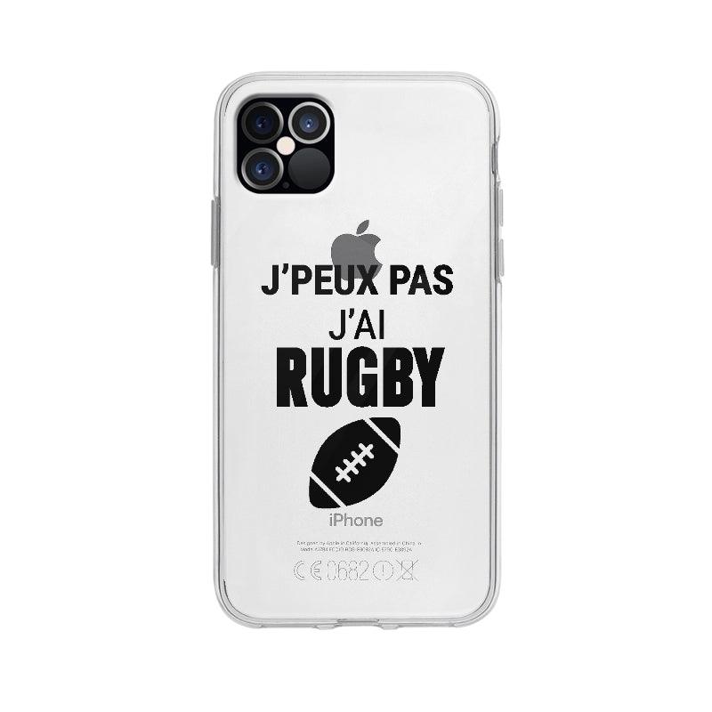 Coque J'peux Pas J'ai Rugby pour iPhone 12 Pro Max - Coque Wiqeo 10€-15€, Amelie Q, Drôle, Expression, Français, iPhone 12 Pro Max Wiqeo, Déstockeur de Coques Pour iPhone