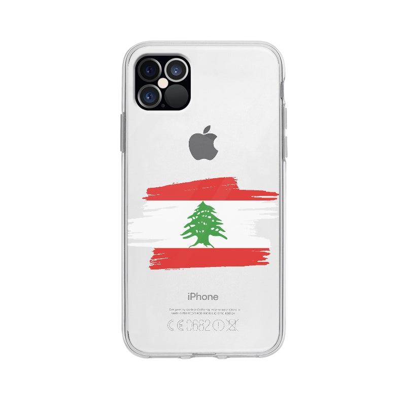 Coque Liban pour iPhone 12 Pro Max - Coque Wiqeo 10€-15€, Alais B, Drapeau, iPhone 12 Pro Max, Liban, Pays Wiqeo, Déstockeur de Coques Pour iPhone