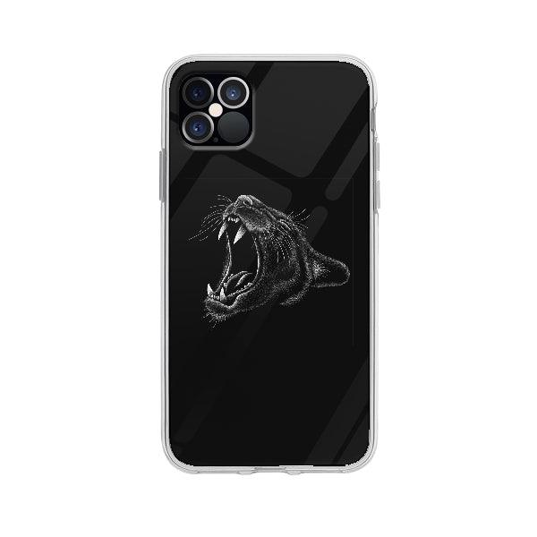 Coque Puma Noir Et Blanc pour iPhone 12 Pro Max - Coque Wiqeo 10€-15€, Animaux, Catherine K, Illustration, iPhone 12 Pro Max Wiqeo, Déstockeur de Coques Pour iPhone