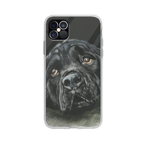 Coque Rottweiler Noir Triste pour iPhone 12 Pro Max - Coque Wiqeo 10€-15€, Animaux, Brice N, Chien, iPhone 12 Pro Max, Noir, Rottweiler Wiqeo, Déstockeur de Coques Pour iPhone