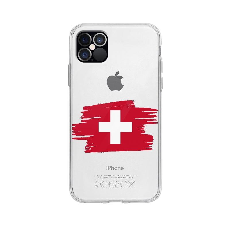Coque Suisse pour iPhone 12 Pro Max - Coque Wiqeo 10€-15€, Camille H, Drapeau, iPhone 12 Pro Max, Pays, Suisse Wiqeo, Déstockeur de Coques Pour iPhone