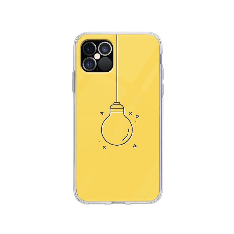Coque Ampoule Minimaliste pour iPhone 12 Pro - Transparent