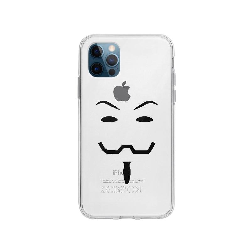 Coque Anonymous pour iPhone 12 Pro - Coque Wiqeo 10€-15€, Français, Groupe, iPhone 12 Pro, Irene S, Masque, Mouvement, Tempérament Wiqeo, Déstockeur de Coques Pour iPhone