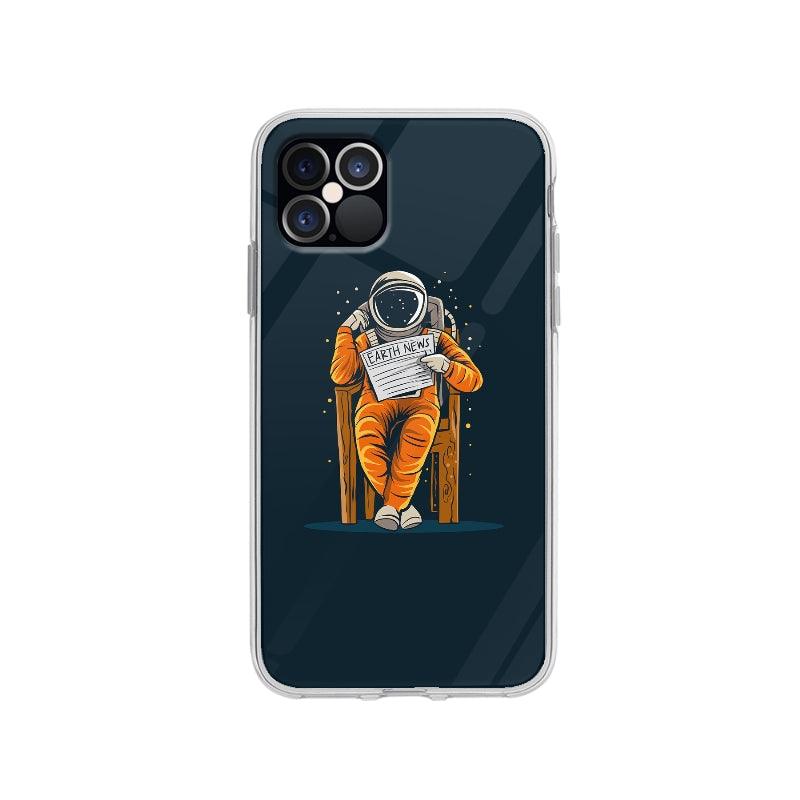 Coque Astronaute Assis pour iPhone 12 Pro - Coque Wiqeo 10€-15€, Illustration, iPhone 12 Pro, Oriane G Wiqeo, Déstockeur de Coques Pour iPhone
