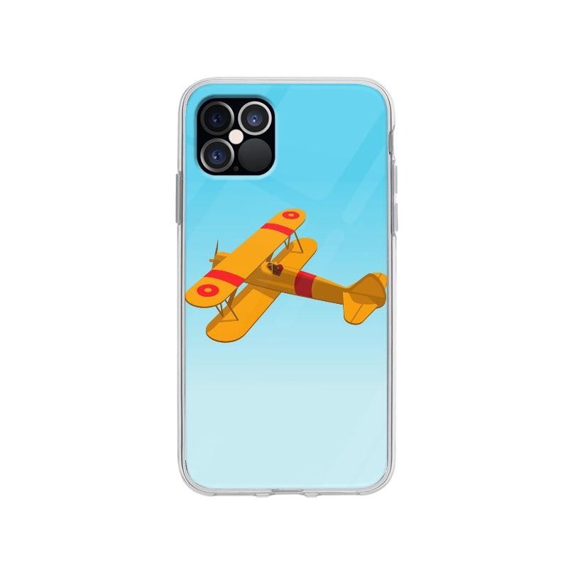 Coque Avion Biplan pour iPhone 12 Pro - Coque Wiqeo 10€-15€, Alais B, Illustration, iPhone 12 Pro Wiqeo, Déstockeur de Coques Pour iPhone