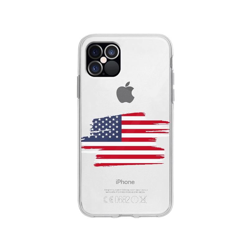 Coque Etats Unis pour iPhone 12 Pro - Coque Wiqeo 10€-15€, Drapeau, Etats, iPhone 12 Pro, Laure R, Pays, Unis Wiqeo, Déstockeur de Coques Pour iPhone