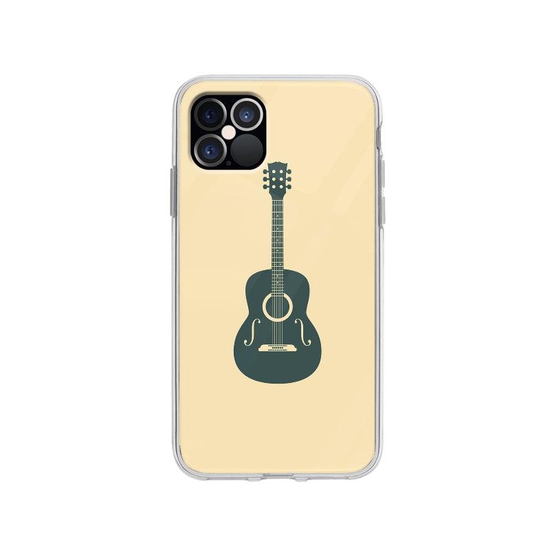 Coque Guitare Acoustique pour iPhone 12 Pro - Coque Wiqeo 10€-15€, Illustration, iPhone 12 Pro, Rachel B Wiqeo, Déstockeur de Coques Pour iPhone