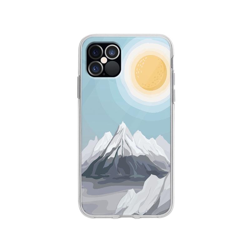 Coque Montagnes De Neige pour iPhone 12 Pro - Coque Wiqeo 10€-15€, Florent K, Illustration, iPhone 12 Pro, Paysage Wiqeo, Déstockeur de Coques Pour iPhone