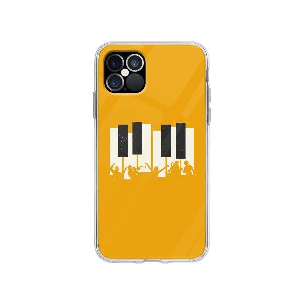 Coque Piano Jazz pour iPhone 12 Pro - Coque Wiqeo 10€-15€, Claudine M, Illustration, iPhone 12 Pro Wiqeo, Déstockeur de Coques Pour iPhone